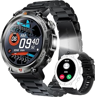 Military Smart Watch for Men with 1.45" HD Display and 3ATM Waterproof