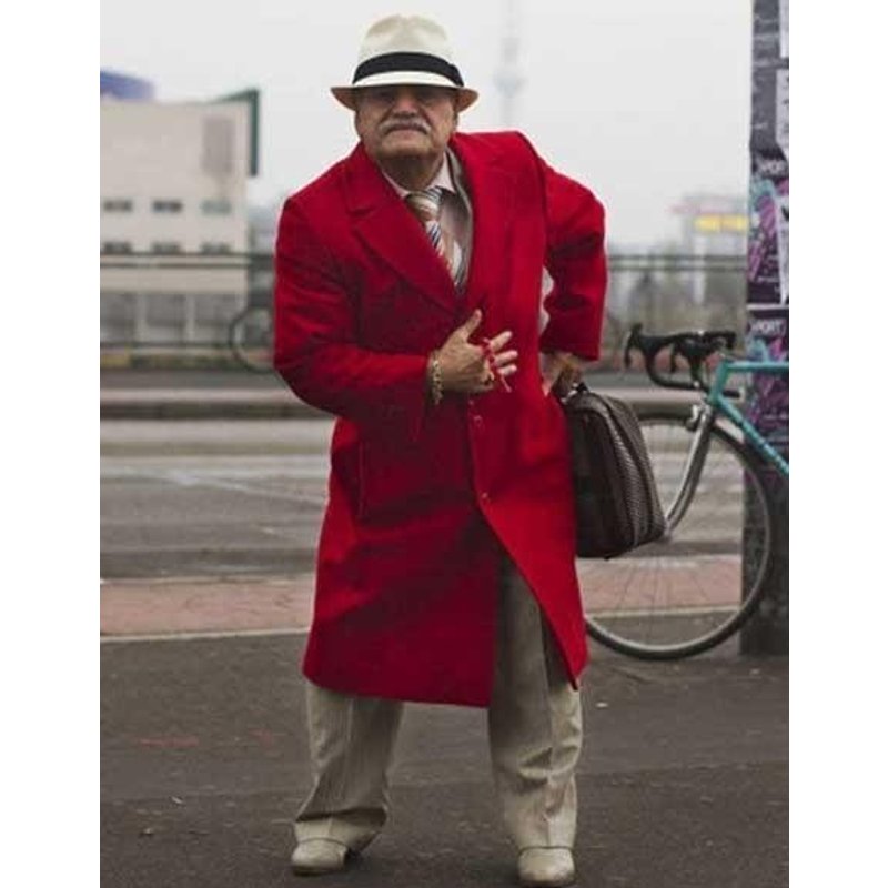 Red Trench Coat for Men - Long Red Peacoat and Overcoat — Winter Jacket Men