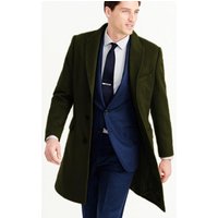 AlbertoNardoniStore Men's Olive Green Three Quarter Carcoat
