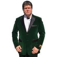 Blazer en Velours pour Hommes - Veste de Tuxedo Grande Taille avec Nœud Papillon