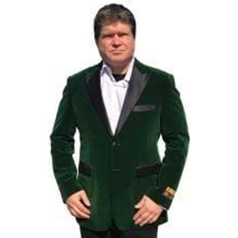 Mens Velvet Blazer - Big and Tall Tuxedo Jacket with Bowtie — Mens Suits & Blazers