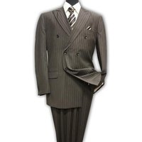 Veste à double boutonnage à rayures - Style gangster des années 1920 — Costumes et vestons pour hommes