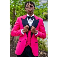 Black and Pink Suit by AlbertoNardoniStore — Mens Suits & Blazers