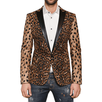 Blazer à imprimé guépard pour hommes — Costumes et vestons pour hommes