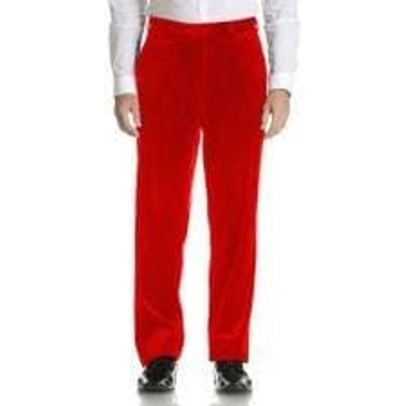 Pantalon en Velours Rouge pour Homme — Accessoires de mode