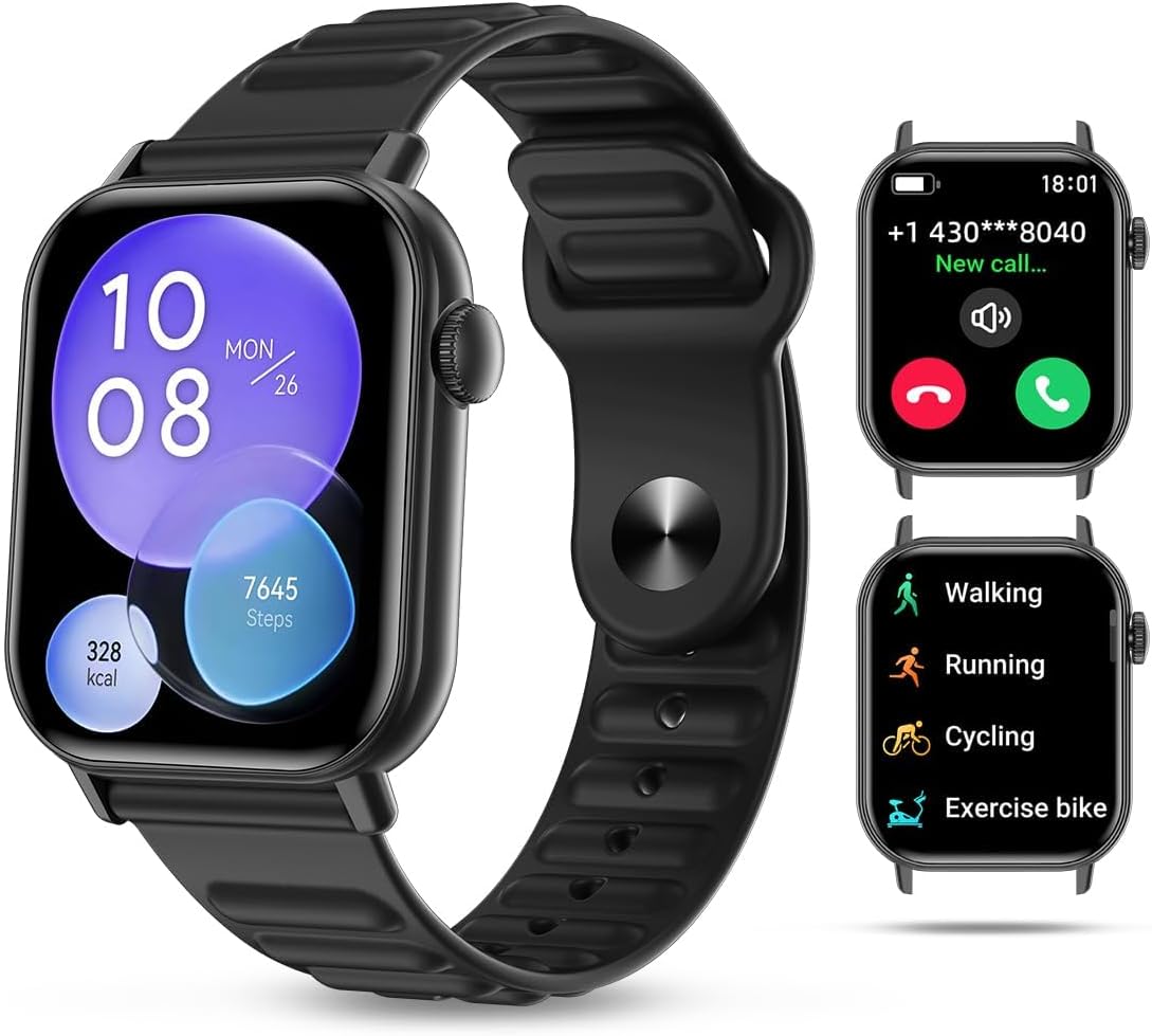 Montre intelligente podomètre de sport suivi de fitness appel Bluetooth fréquence cardiaque — Traqueur de condition physique