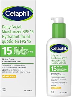 Hydratant quotidien pour le visage Cetaphil SPF 15 — Crème solaire pour le visage