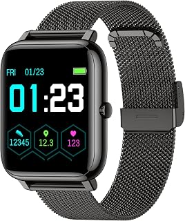 KALINCO Smart Watch Fitness Tracker with Heart Rate and Blood Oxygen Monitor