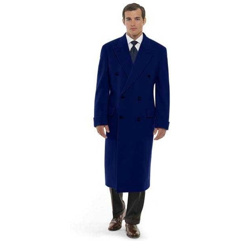 Manteau pour hommes AlbertoNardoniStore en bleu royal — Veste d'hiver Hommes