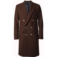 AlbertoNardoniStore Men's Double Breasted Overcoat