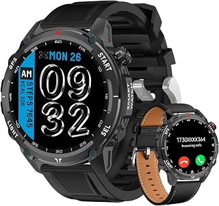 Smart Watch with Bluetooth Call, 1.43 Inch Touchscreen Fitness Tracker — Fitness Tracker