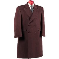 AlbertoNardoniStore Men's Double Breasted Overcoat