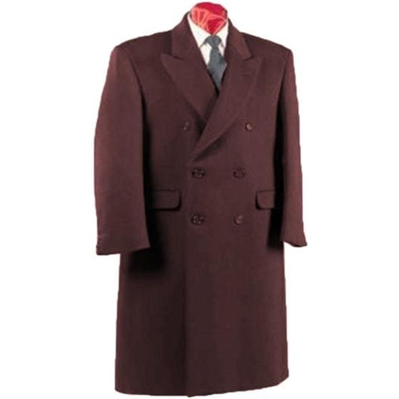 AlbertoNardoniStore Men's Double Breasted Overcoat