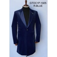 Tuxedo à Cutaway en Velours - Costume Ajustement Moderne - R.Blue