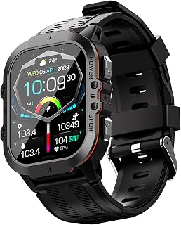 ISPEKTRUM Montre Intelligente Fortify C26 pour Hommes avec Écran AMOELD de 1,9
