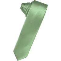 Cravate Skinny Satin Luxe Sauge