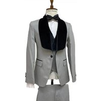 Costume de Marié Homme Gris