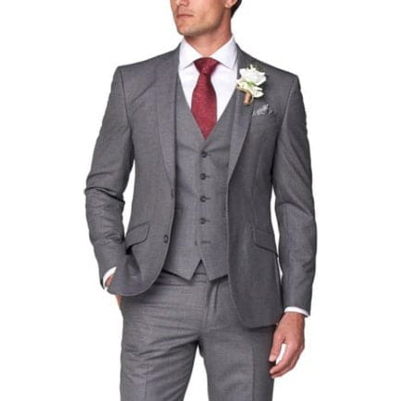 Costume de marié gris pour hommes — Costumes et vestons pour hommes
