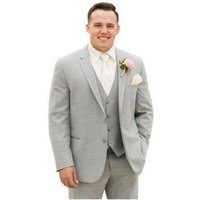 Costume de Groomsmen Gris pour Hommes Alberto Nardoni