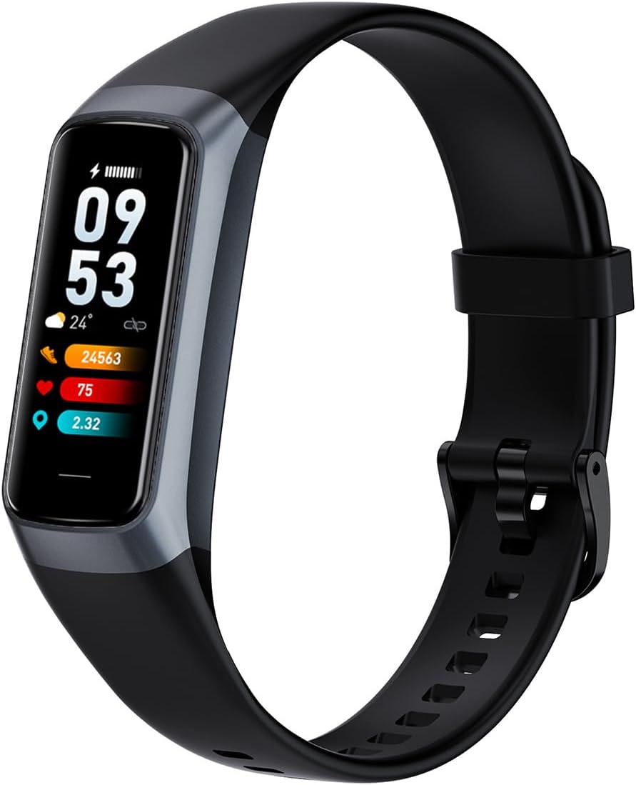 Suivi d'activité avec moniteur de fréquence cardiaque et étanchéité IP67 — Traqueur de condition physique