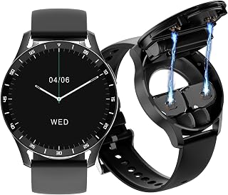 ALLIGET 2 in 1 Bluetooth Smart Watch with Earbuds for Fitness Tracking