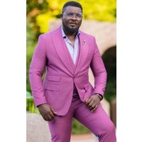 Costume de lavande pour hommes - Costume de lilas - Costume de poche pour billetterie