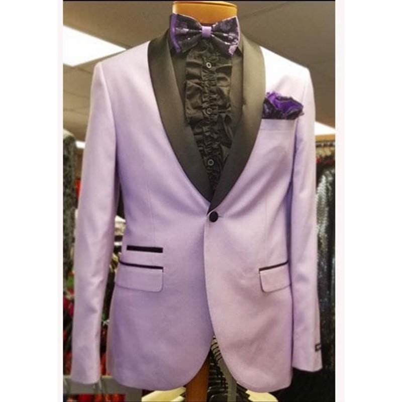 Tuxedo Lavande pour Hommes - Costume Châle Lilas