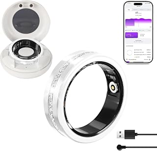 Generic Smart Health Ring, Diamond-Studded Rose Gold, Fitness Tracking — Fitness Tracker