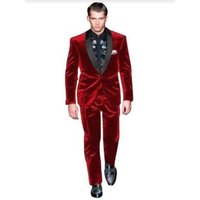 Veste en Velours Vert Olive avec Tissu de Tuxedo — Costumes et vestons pour hommes