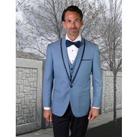 Tuxedo en Laine Veste pour Hommes Alberto Nardoni avec Bord Satiné — Costumes et vestons pour hommes