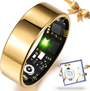 Bague Intelligente Suivi Fitness avec Fréquence Cardiaque, Tension Artérielle, Suivi du Sommeil — Traqueur de condition physique