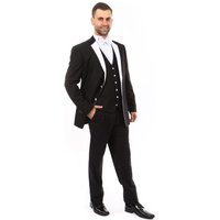 Alberto Nardoni Men's Modern Fit 2 Button Notch Wool Tuxedo — Mens Suits & Blazers