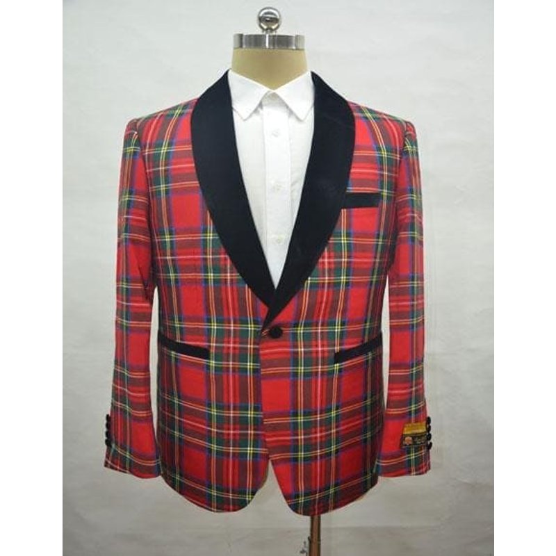 Blazer de fête pour hommes Alberto Nardoni en rouge — Costumes et vestons pour hommes