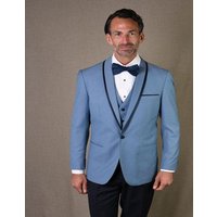 Light Blue Tuxedo 3-Piece Suit Set by Alberto Nardoni