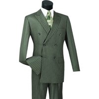 Veste à double boutonnage en pinstripe gris charbon — Costumes et vestons pour hommes