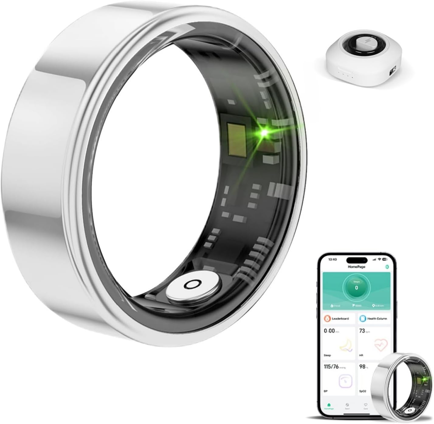 Suivi de santé Smart Ring pour hommes et femmes, traqueur de fitness étanche — Traqueur de condition physique