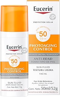 Crème solaire visage Eucerin FPS 50+ à l'acide hyaluronique 50 ml — Crème solaire pour le visage
