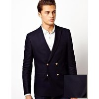 Alberto Nardoni Men's Double Breasted Navy Blazer — Mens Suits & Blazers