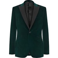 Alberto Nardoni Men's Olive Green Velvet Blazer — Mens Suits & Blazers