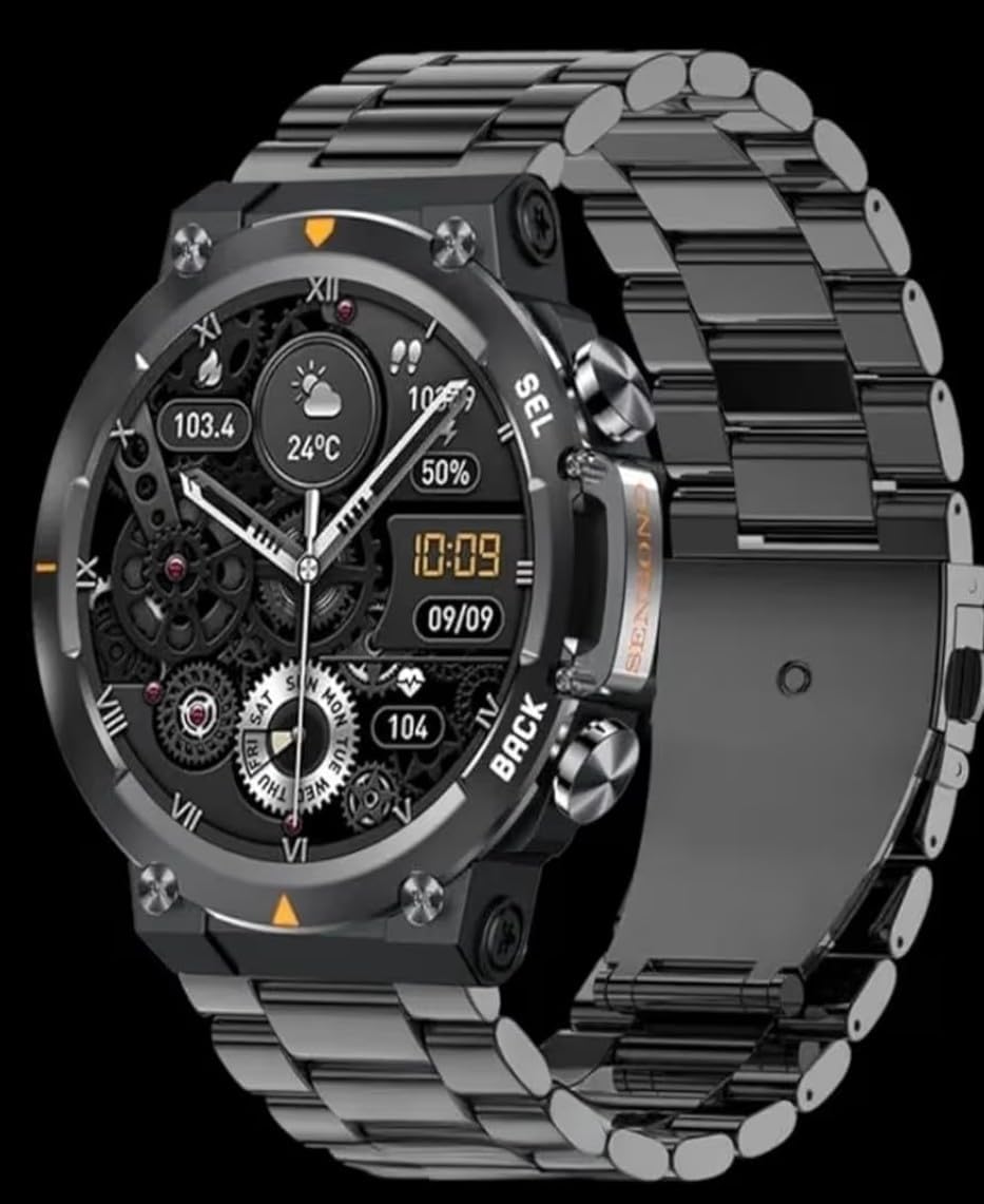 Montre intelligente militaire SENBONO MAX18 - 1,43" AMOLED, GPS, Bluetooth — Montres intelligentes hommes