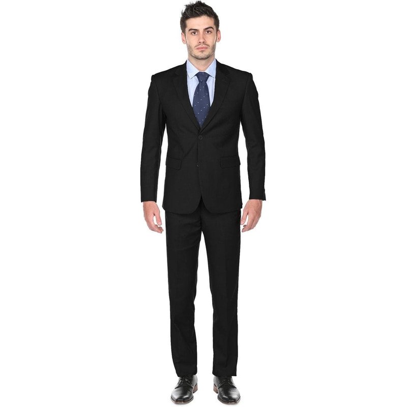 Costume Noir Classique Ajusté pour Homme Alberto Nardoni — Costumes et vestons pour hommes