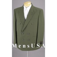Blazer Double Boutonnage Olive Vert pour Homme Alberto Nardoni