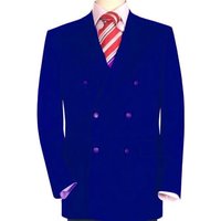 Blazer pour hommes bleu royal à double boutonnage Alberto Nardoni