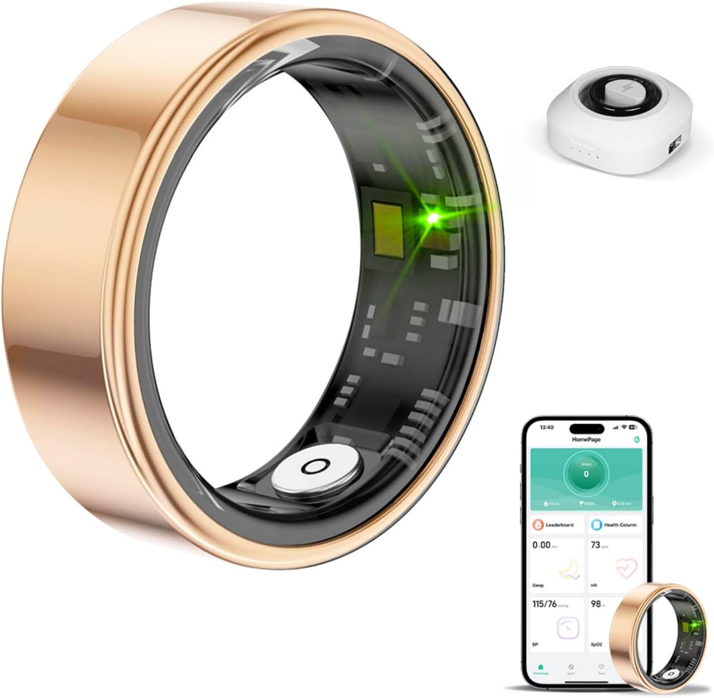 Smart Ring Health Tracker for Men and Women - Waterproof Fitness Tracker — Fitness Tracker