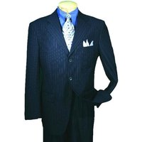 Costume en Rayures Marine Foncé pour Hommes d'Alberto Nardoni — Costumes et vestons pour hommes