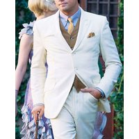 Costume Léonard Dicaprio pour homme en crème
