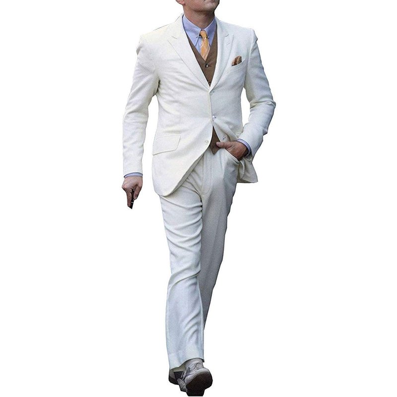 Costume Léonard Dicaprio en Ivoire — Costumes et vestons pour hommes