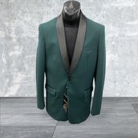 Blazer pour hommes grande taille Alberto Nardoni vert chasseur — Costumes et vestons pour hommes