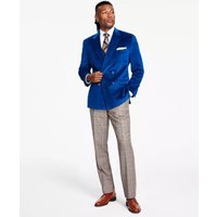 Alberto Nardoni Men's Royal Blue Velvet Double Breasted Blazer