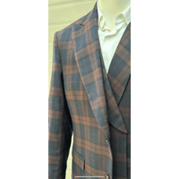 Veste bleue et grande tweed Grande et grande veste de sport